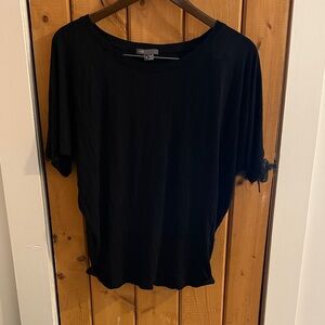 Vince Classic Black Short Sleeve Top